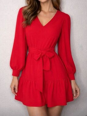 New Amanda Uprichard Selena Red Dress Size XS